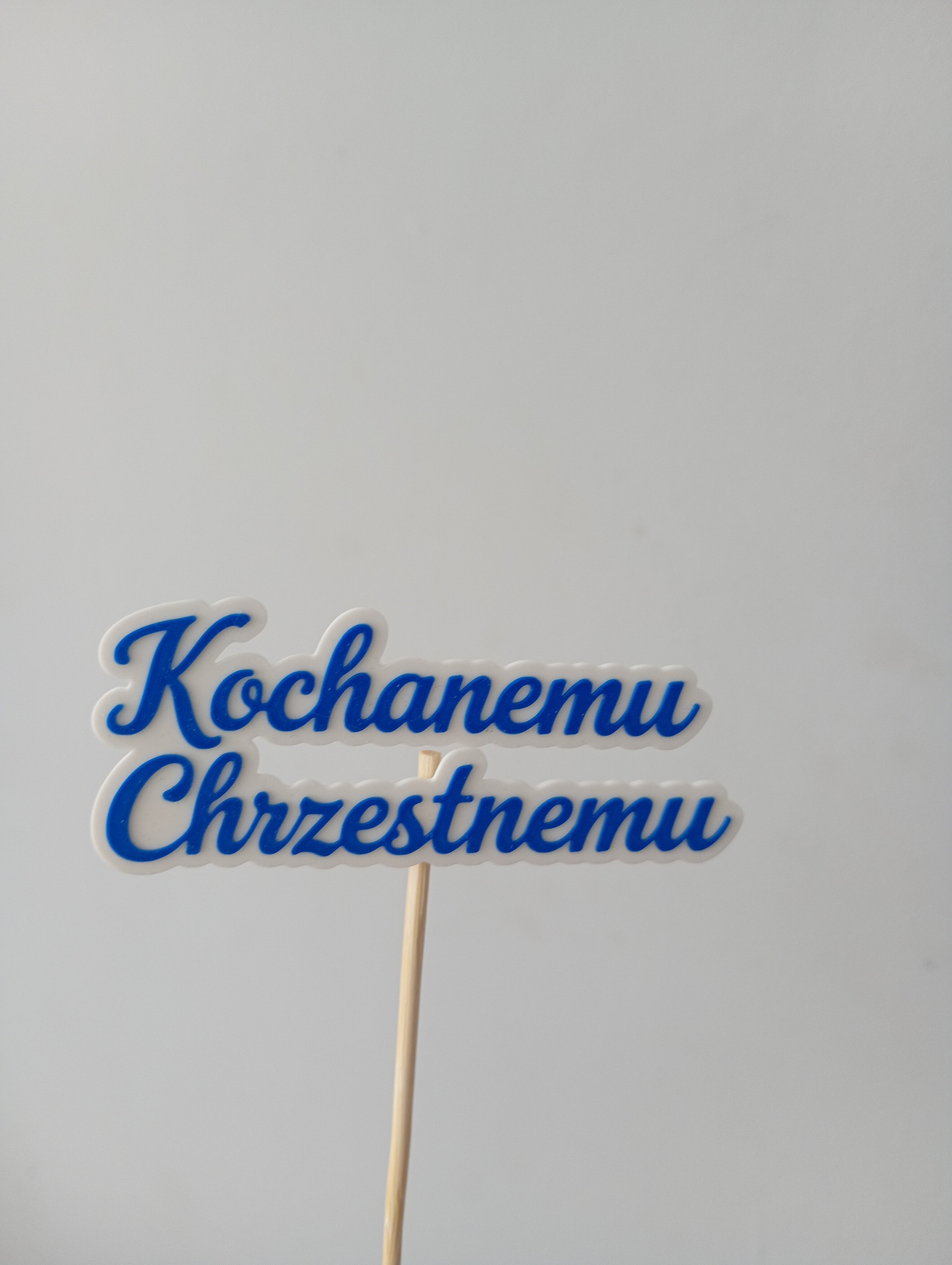 Topper Kochanej Chrzestnej / Kochanemu Chrzestnemu Małe